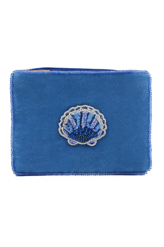 BLUE SHELL SMALL POUCH