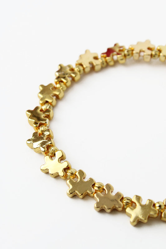 GOLD PUZZLE BRACELET (7535296708824)