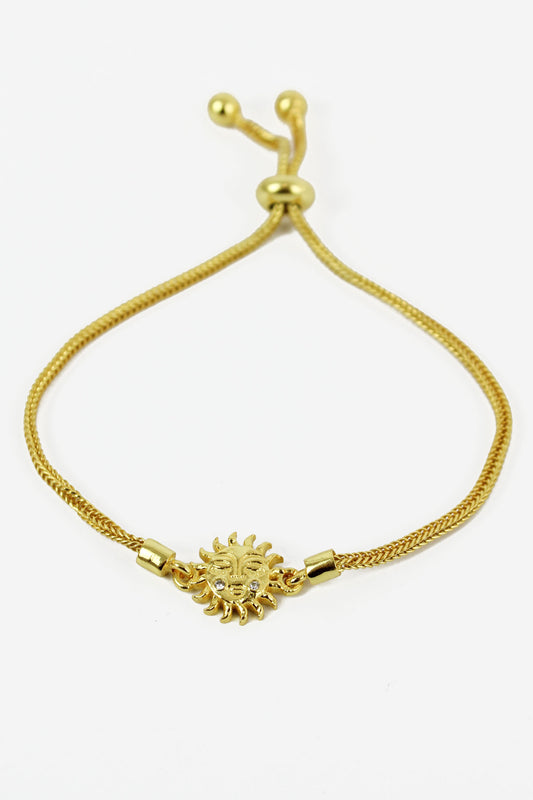 GOLD SUN FACE BRACELET