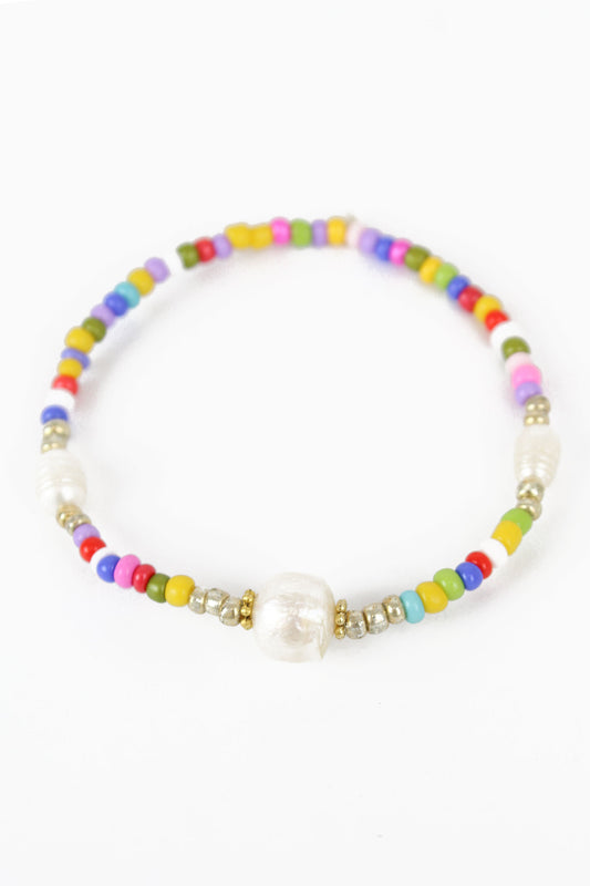 RAINBOW PEARL BRACELET