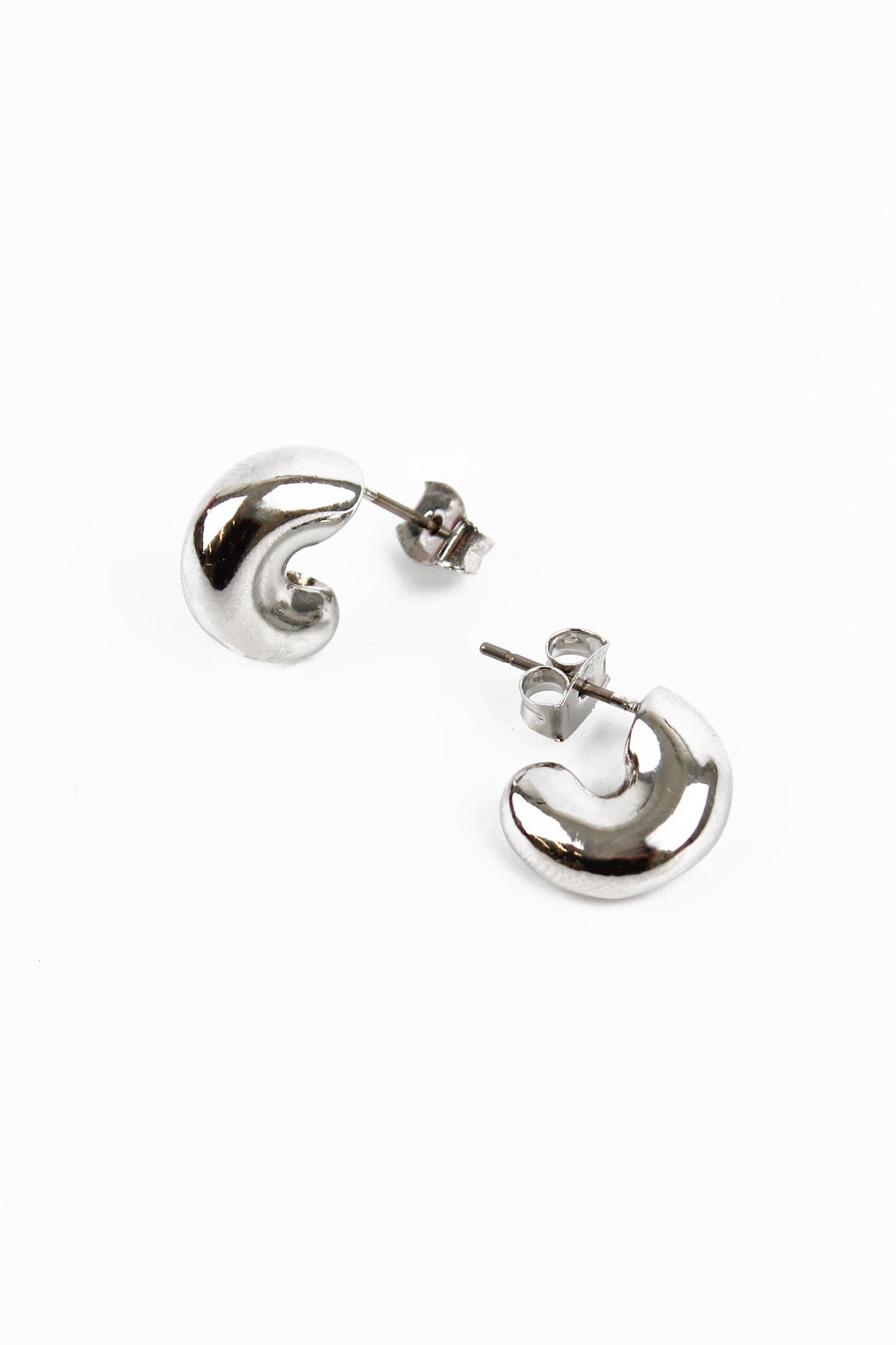 BUBBLE SILVER HOOP