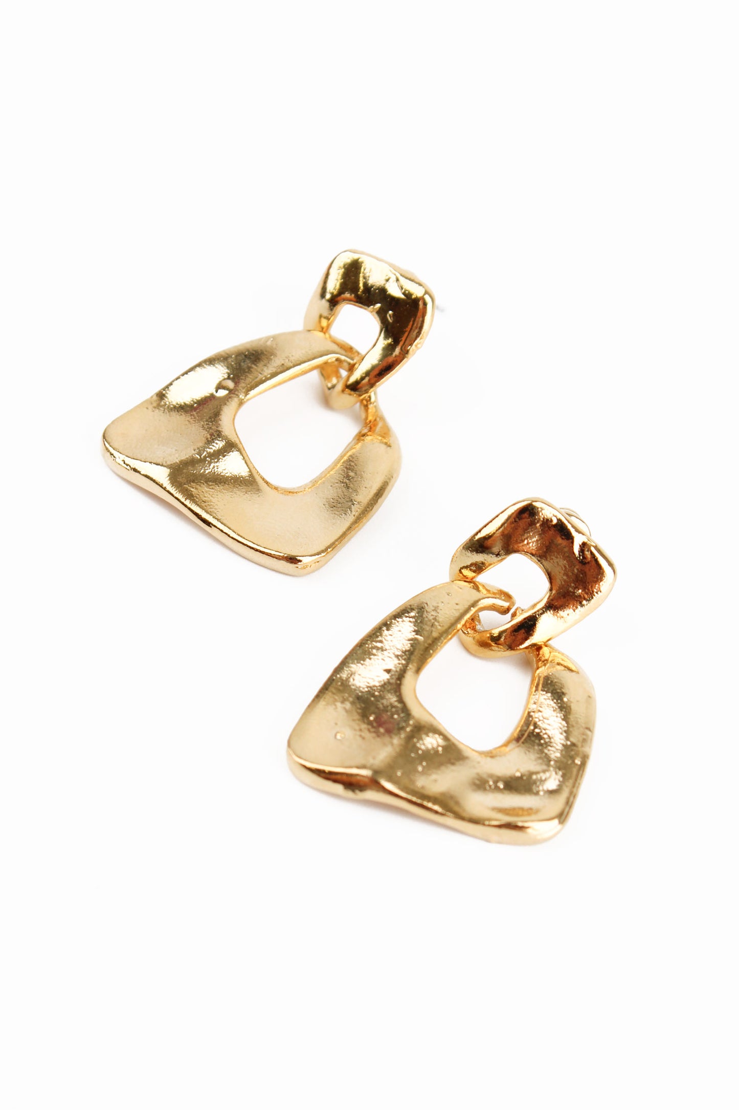 CHUNKY DOUBLE GOLD HOOPS