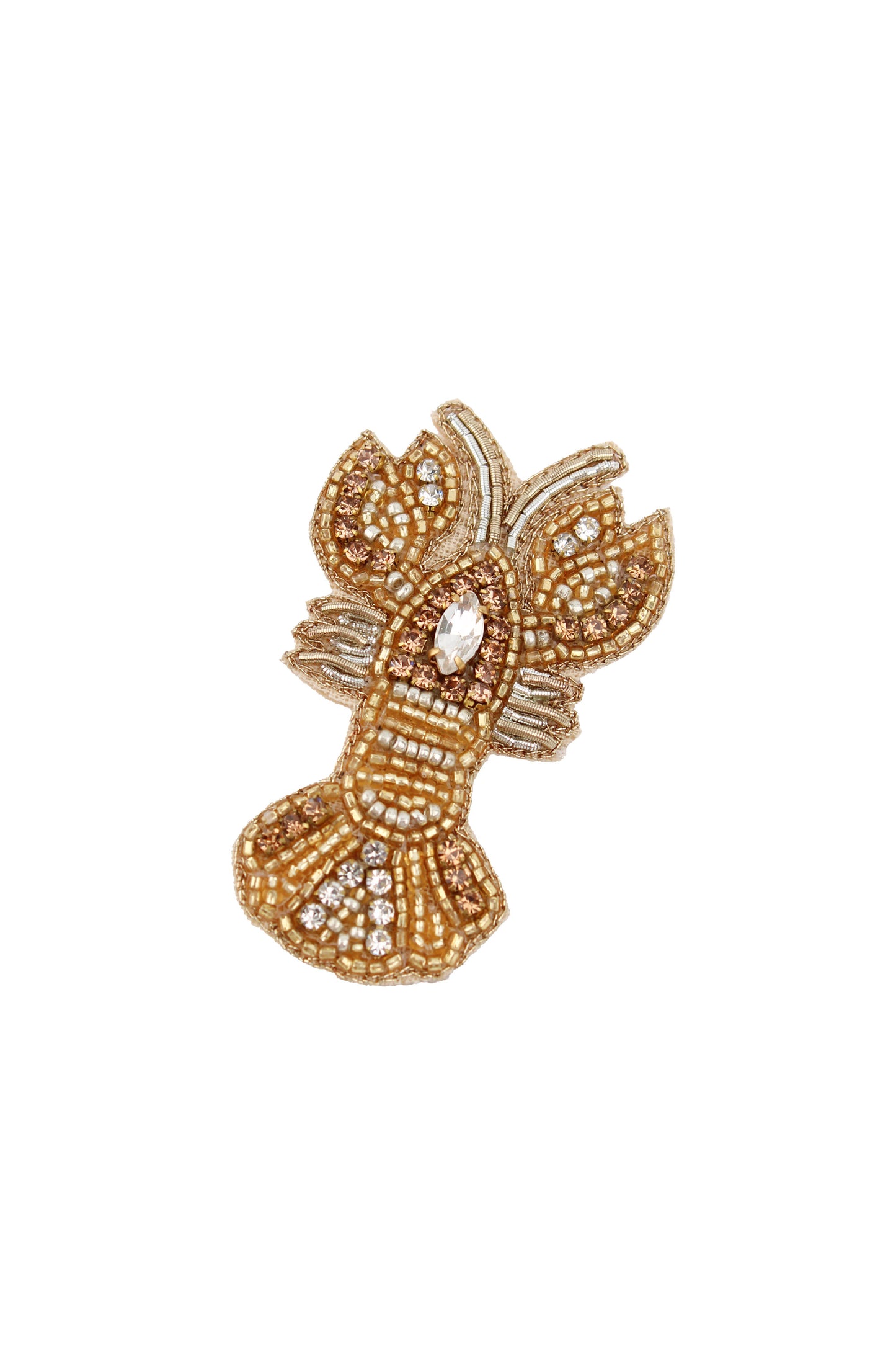 CLASSIC MY DORIS GOLD AND SILVER LOBSTER BROOCH