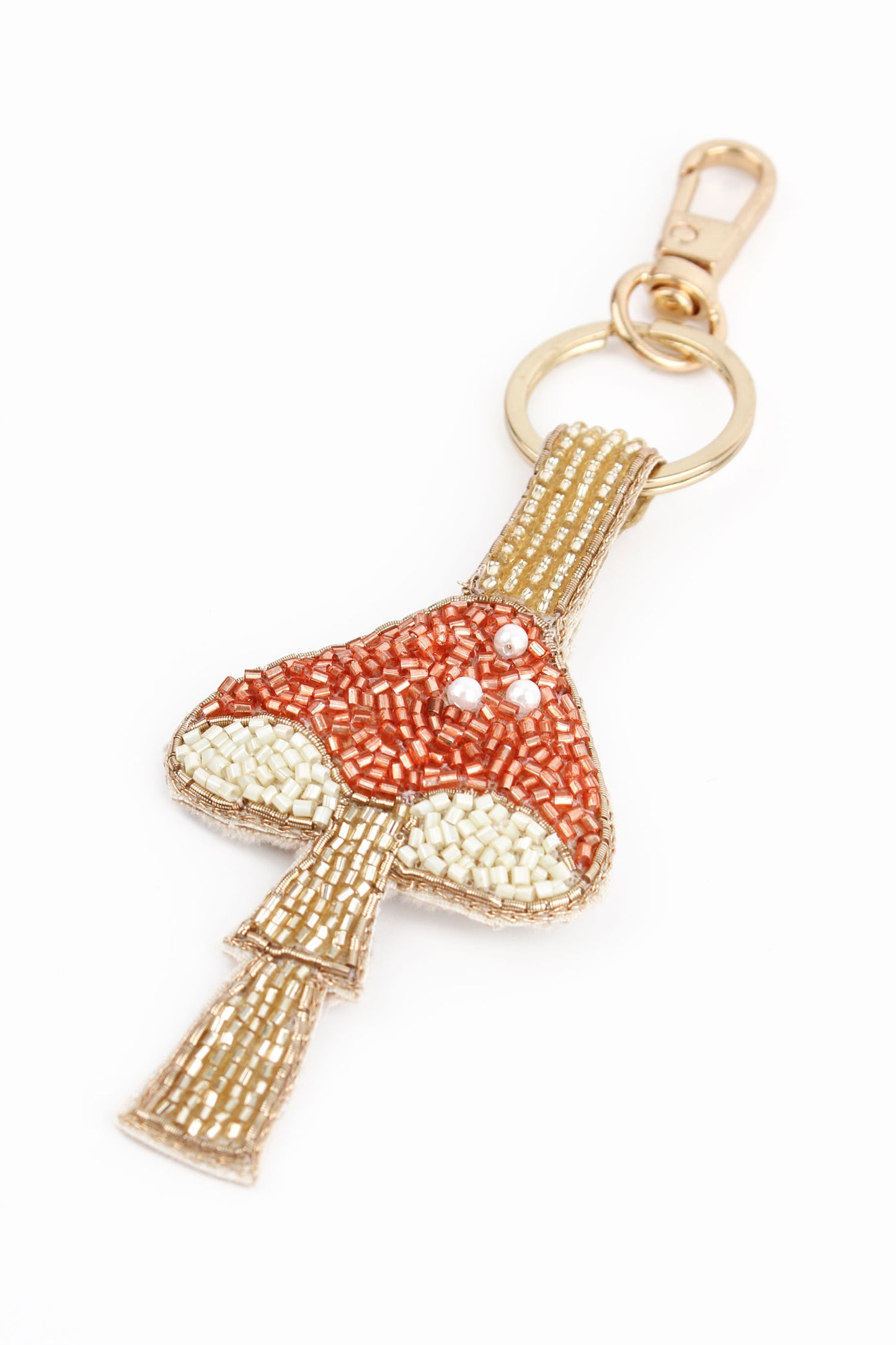 COPPER MUSHROOM KEYRING/BAG CHARM
