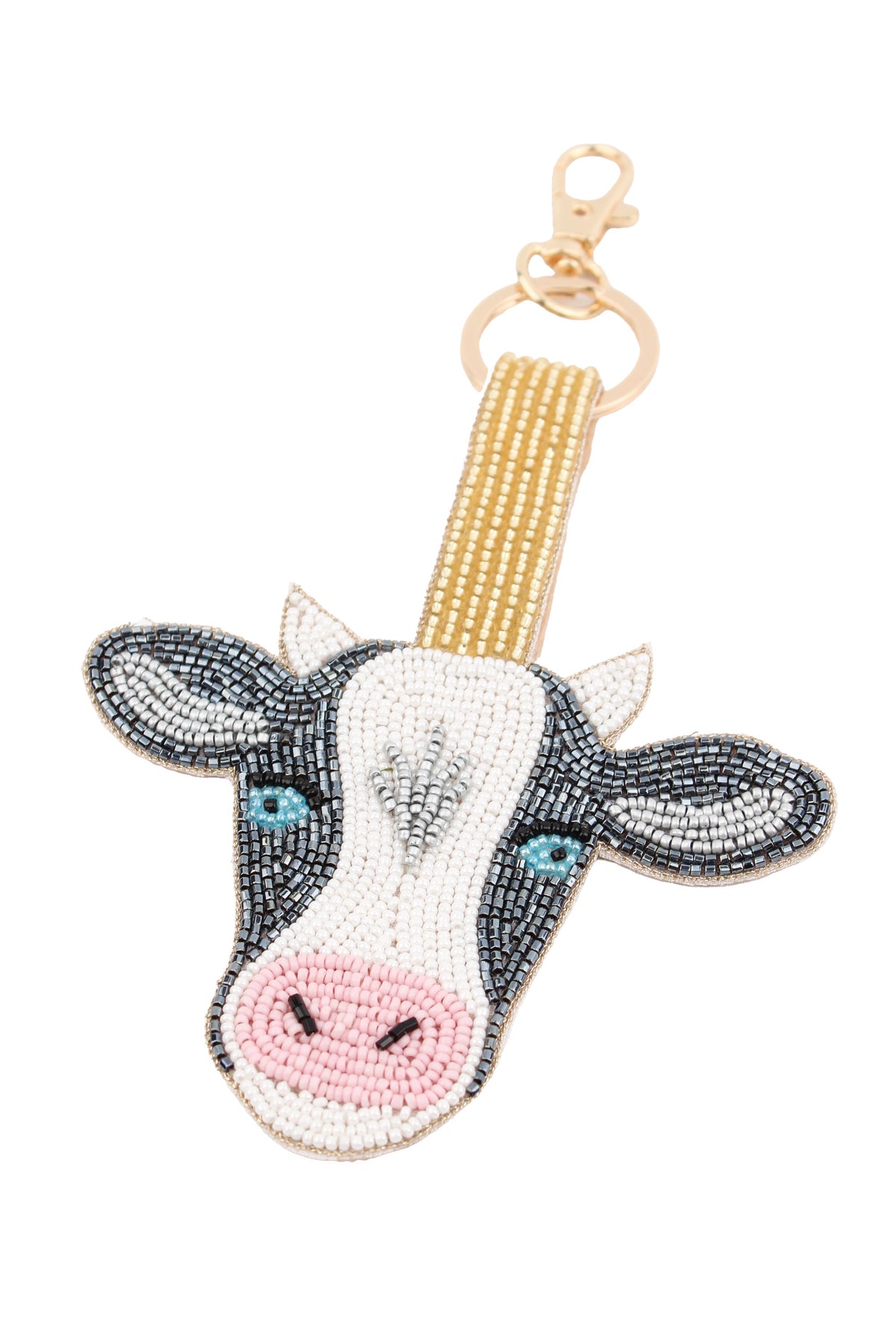COW FACE KEYRING/BAG CHARM