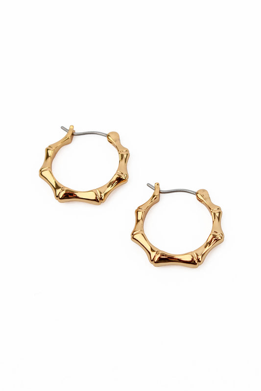 DELICATE BAMBOO HOOP EARRINGS