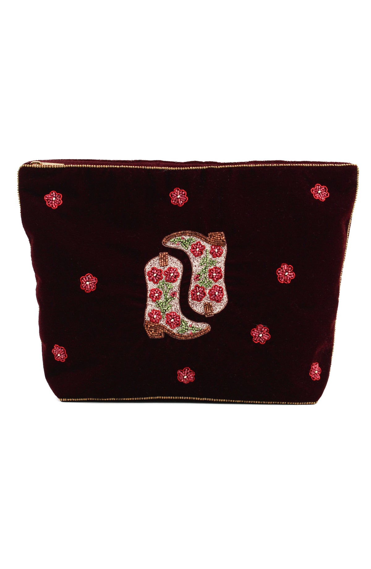 DOUBLE COWGIRL BOOT LARGE POUCH