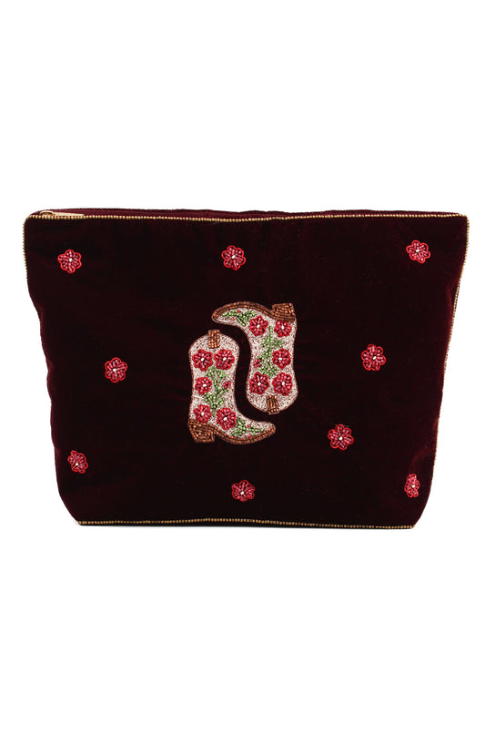 DOUBLE COWGIRL BOOT LARGE POUCH