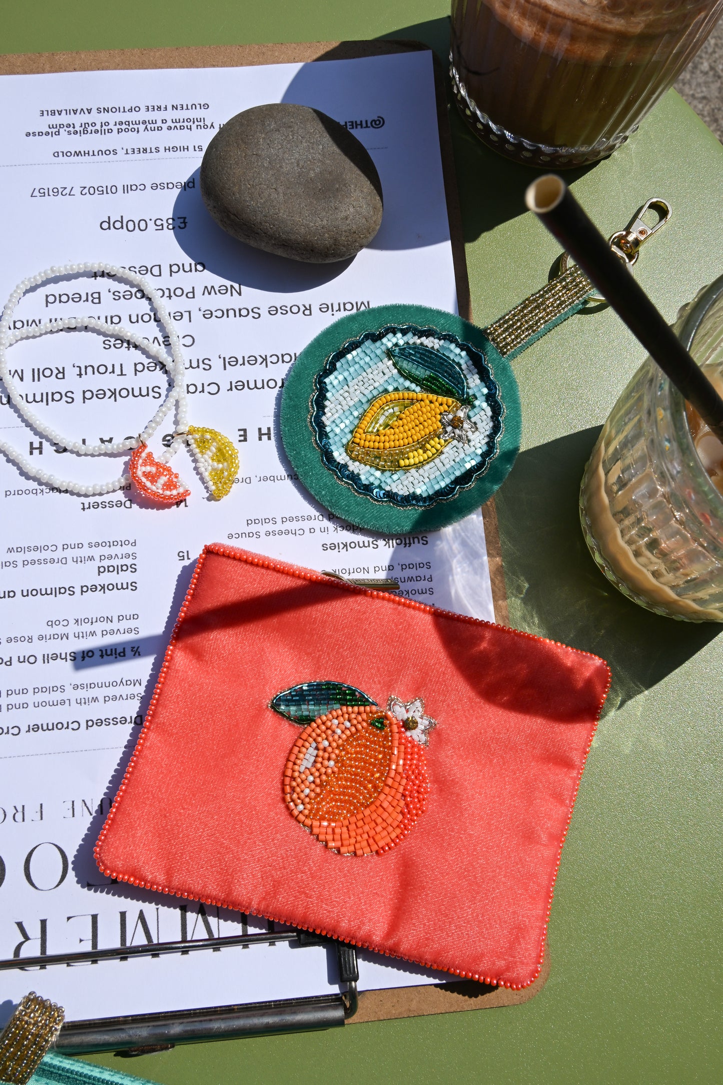 SUMMER ORANGE SMALL POUCH