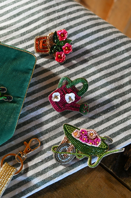 WINTER WATERING CAN BROOCH