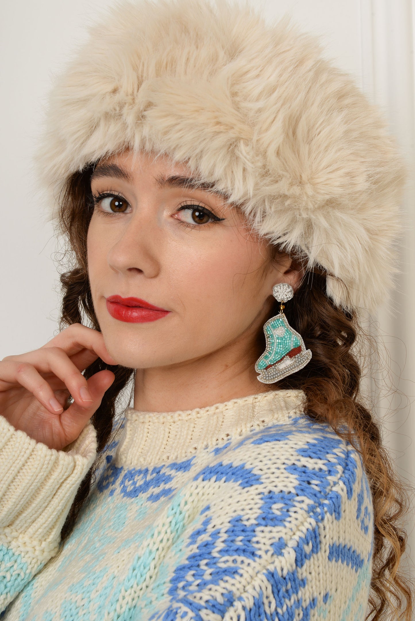 ICE SKATE BOOT EARRINGS
