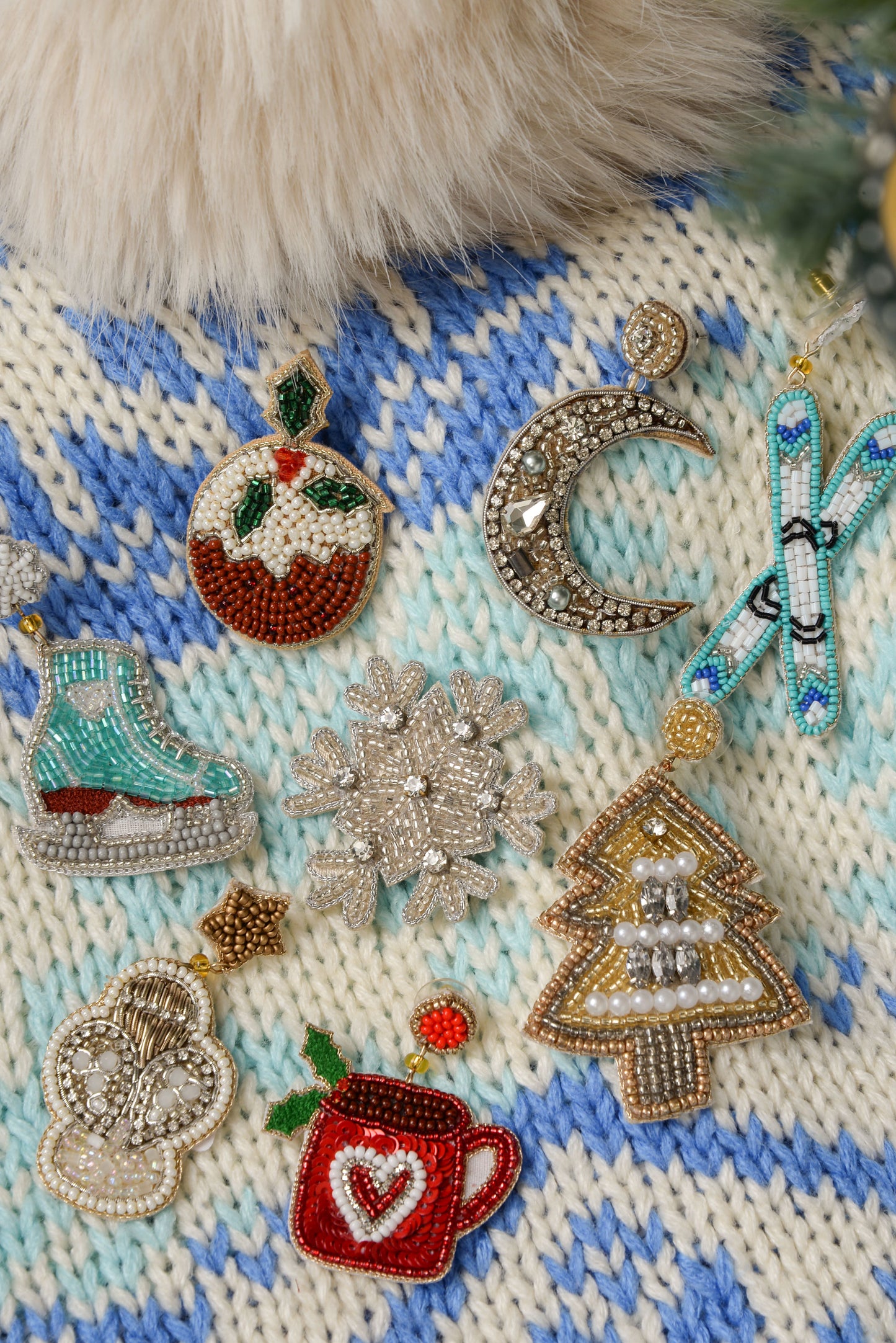 XMAS PUDDING BROOCH