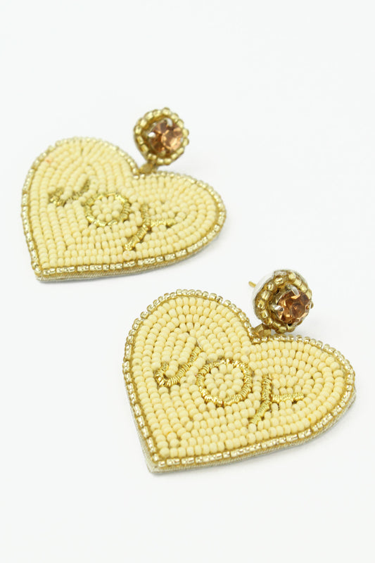 CREAM BEADED HEART JOY DROP (7895302209752)