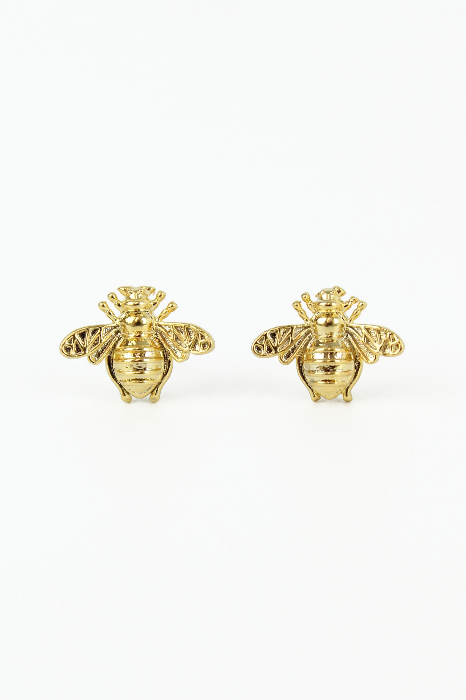 SMALL BEE STUD EARRINGS (8018787827928)