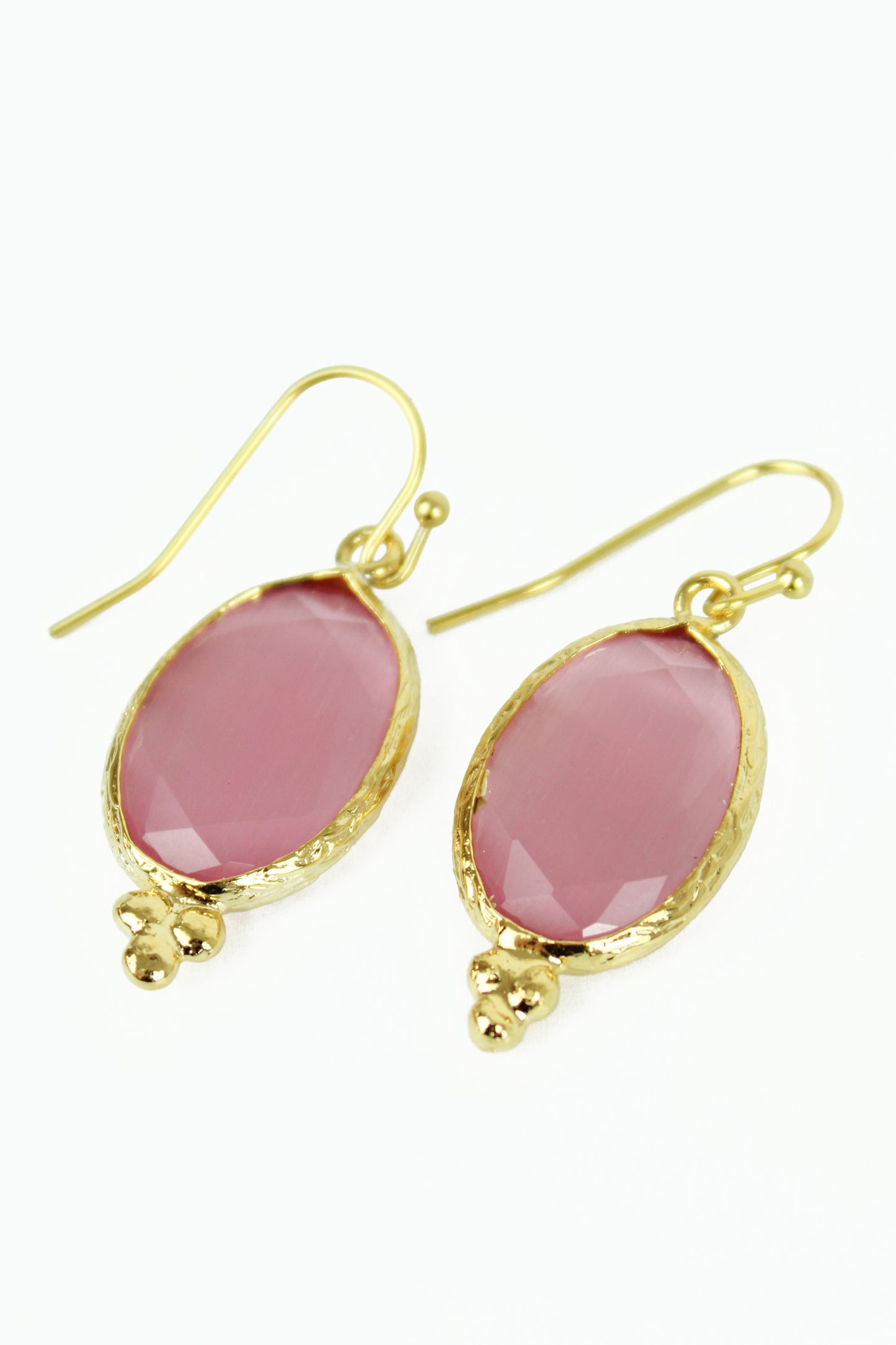 SINGLE DROP PINK EARRINGS (8024319852760)