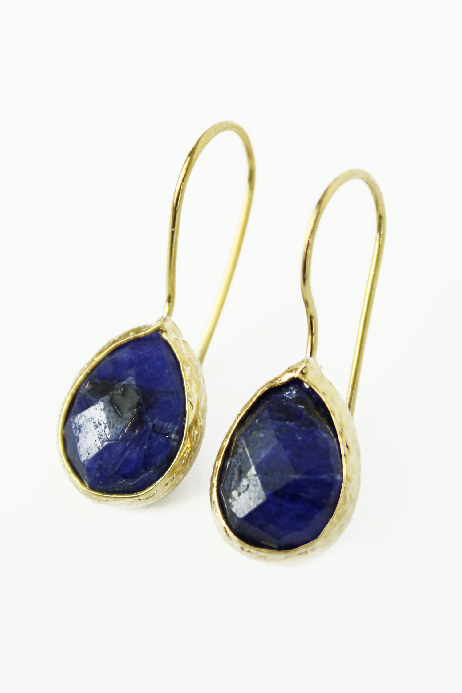 SINGLE DROP LAPIS LAZULI EARRINGS (8024320114904)