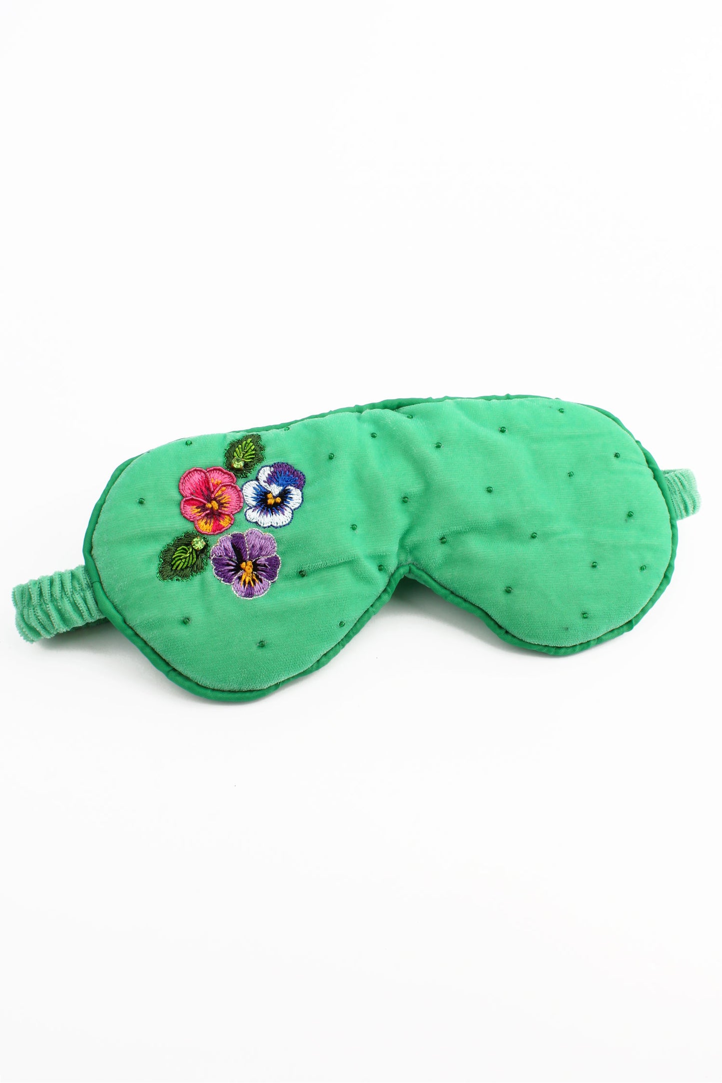 MINT GREEN PANSY SLEEP EYE MASK