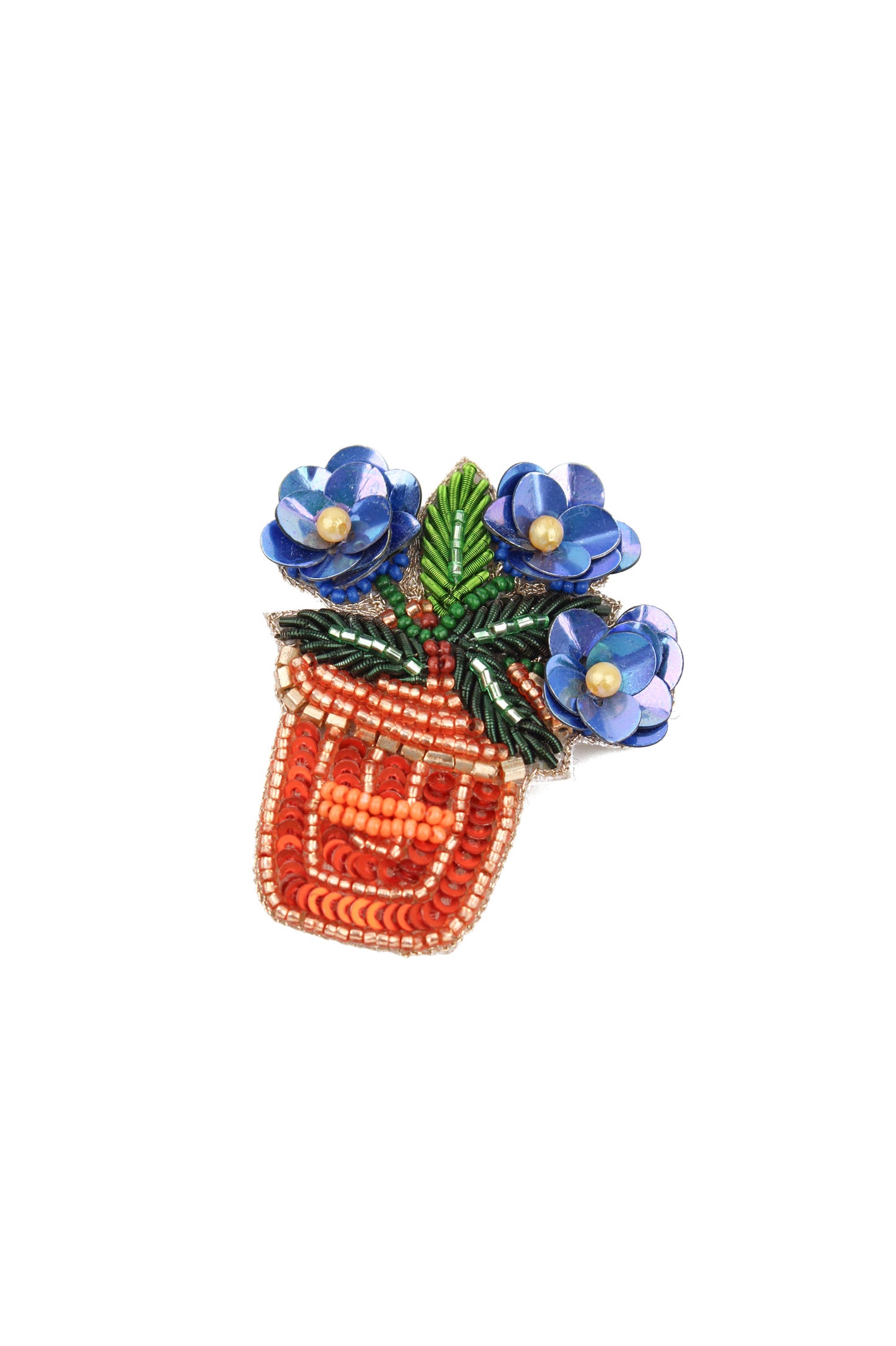 FLOWER POT BROOCH