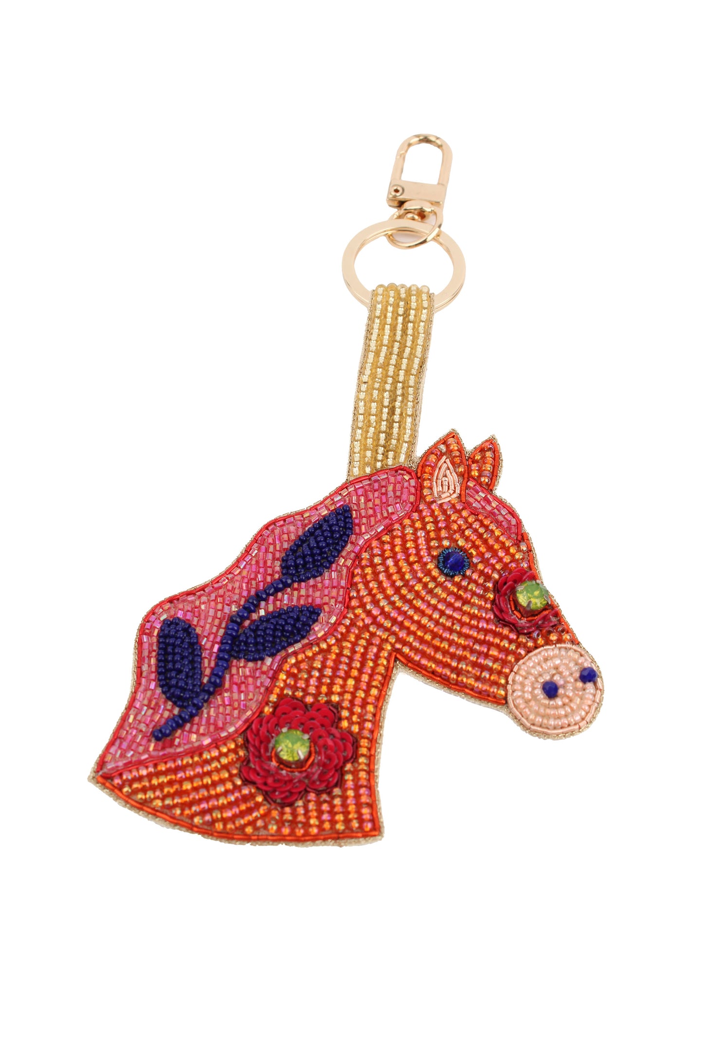 FOLK HORSE LARGE KEYRING/BAG CHARM