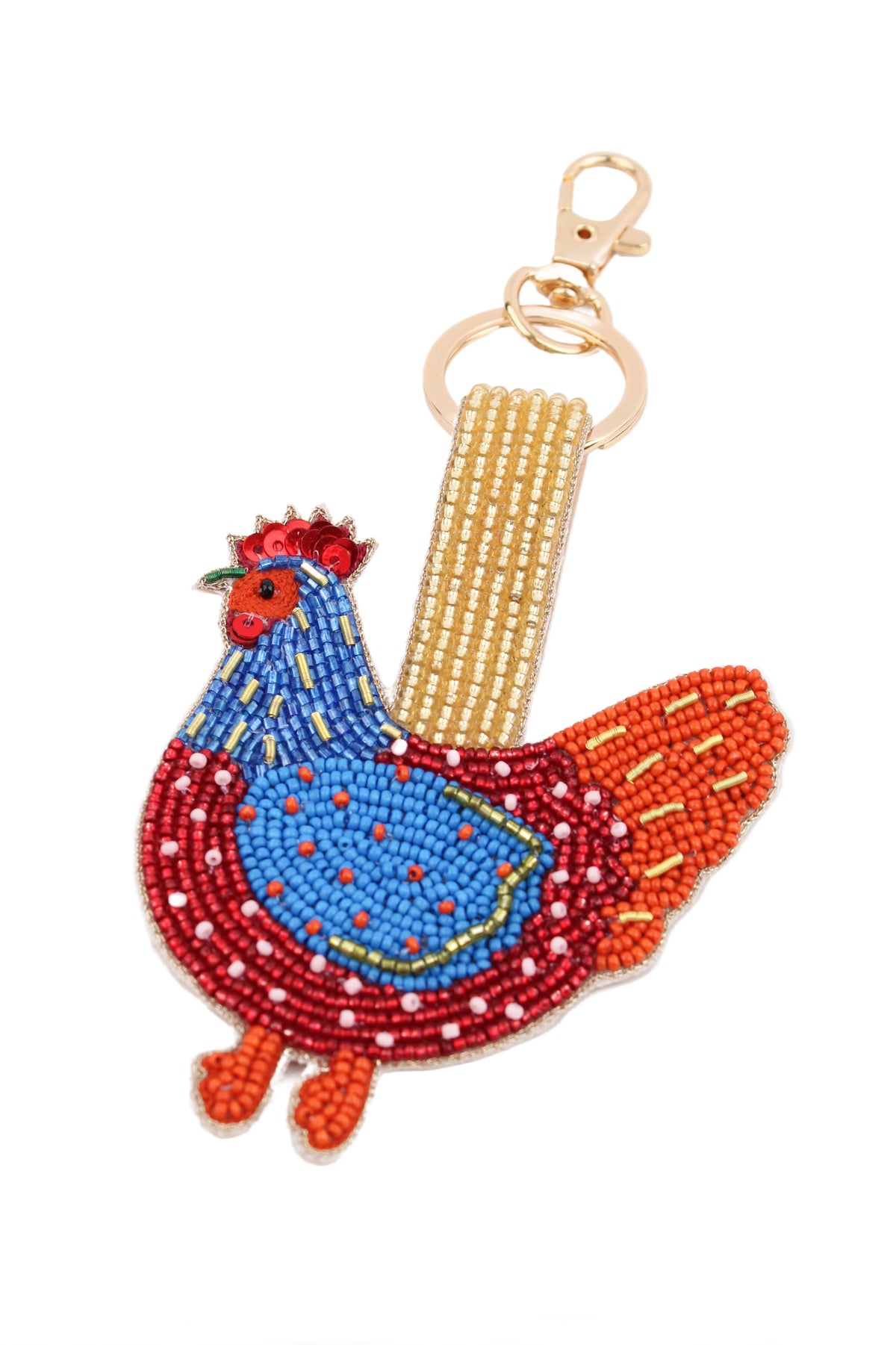 FOLK CHICKEN KEYRING