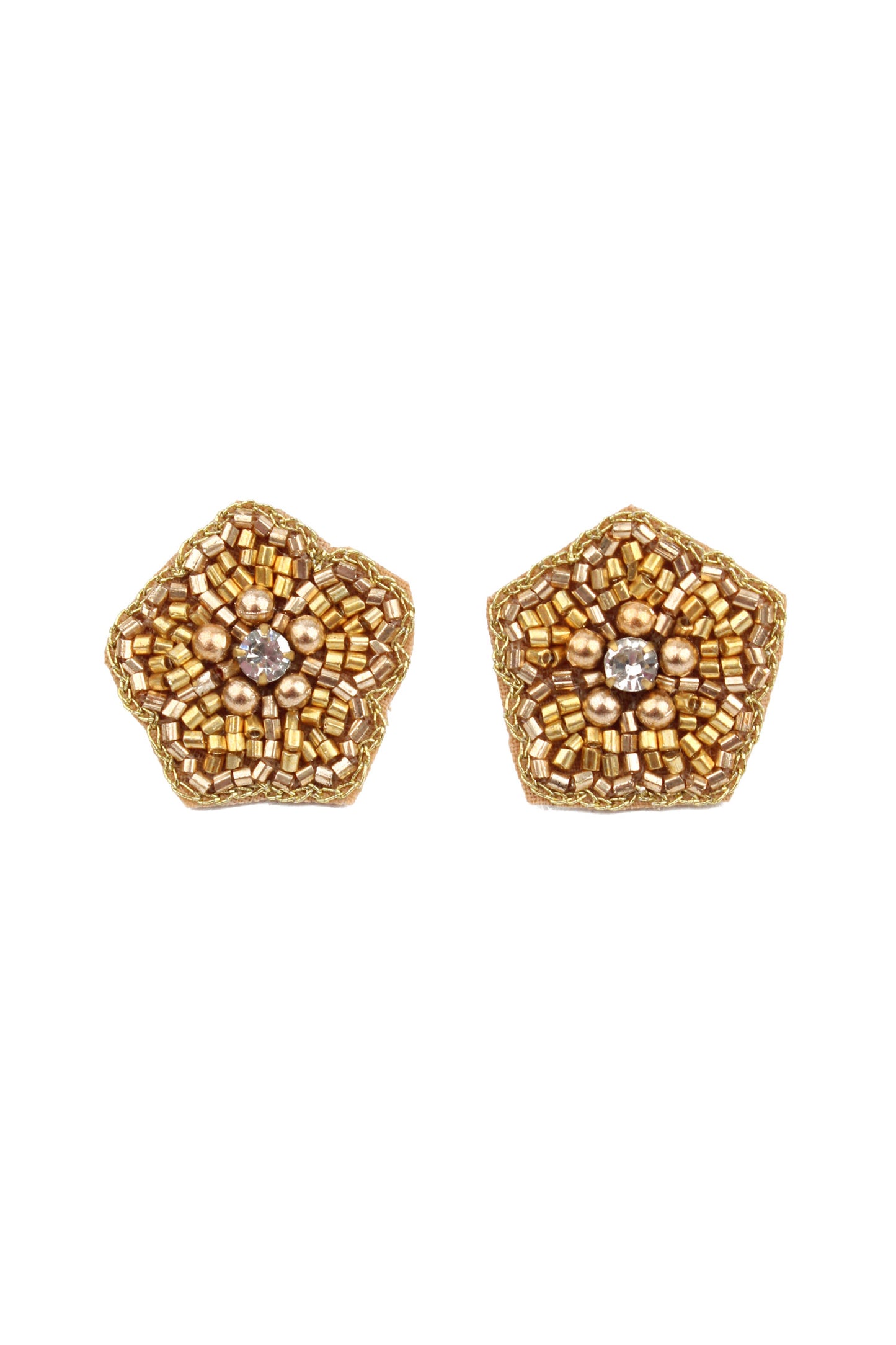 GOLD FLOWER STUD