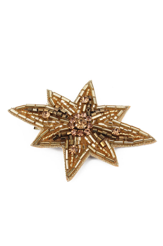 GOLD LARGE STAR HAIR CLIP
