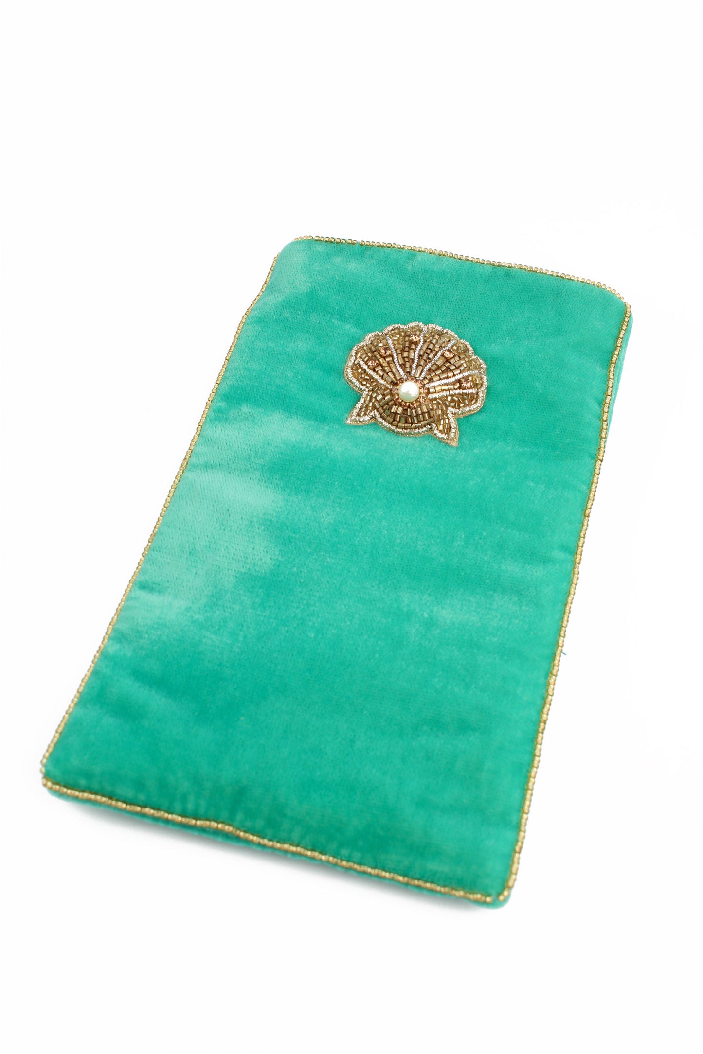 GOLD SHELL SUNGLASSES CASE