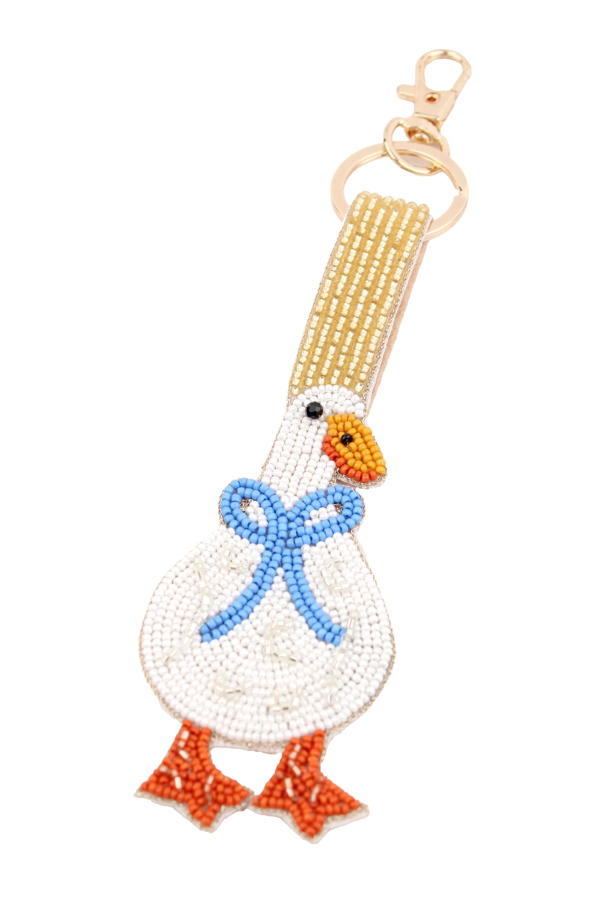 GOOSE WITH A BOW KEYRING/BAG CHARM