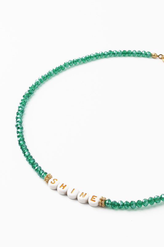 GREEN 'SHINE' NECKLACE