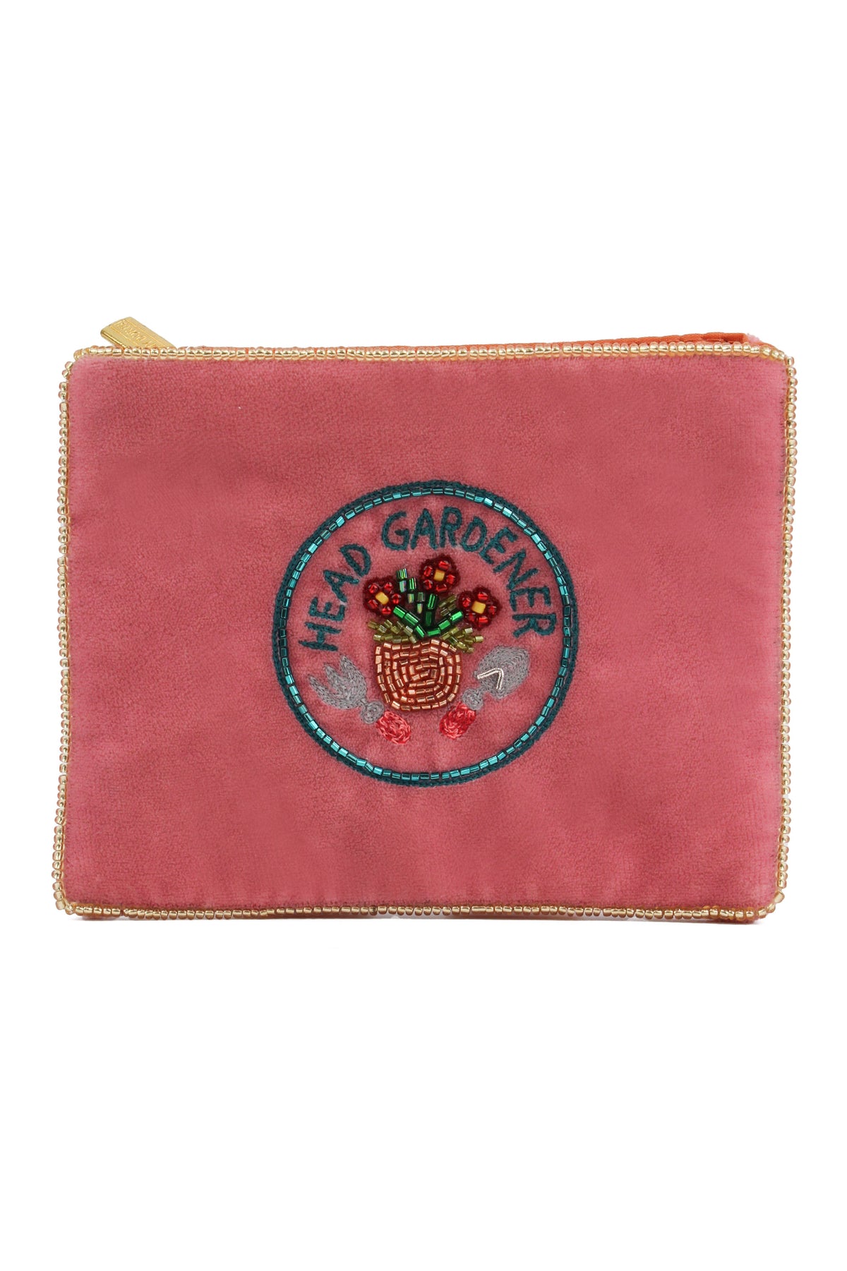 HEAD GARDENER ON PINK SMALL POUCH