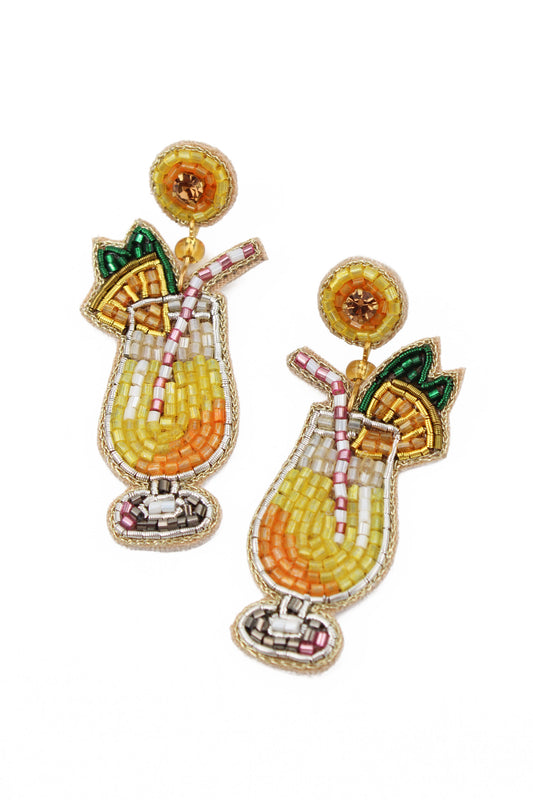 LEMON COCKTAIL EARRINGS
