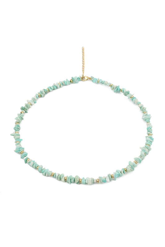 LIGHT BLUE STONE NECKLACE