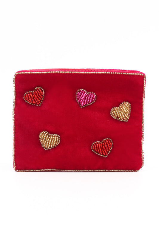 MULTI HEART SMALL POUCH