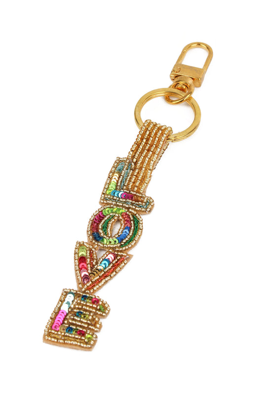 LOVE RAINBOW KEYRING/BAG CHARM