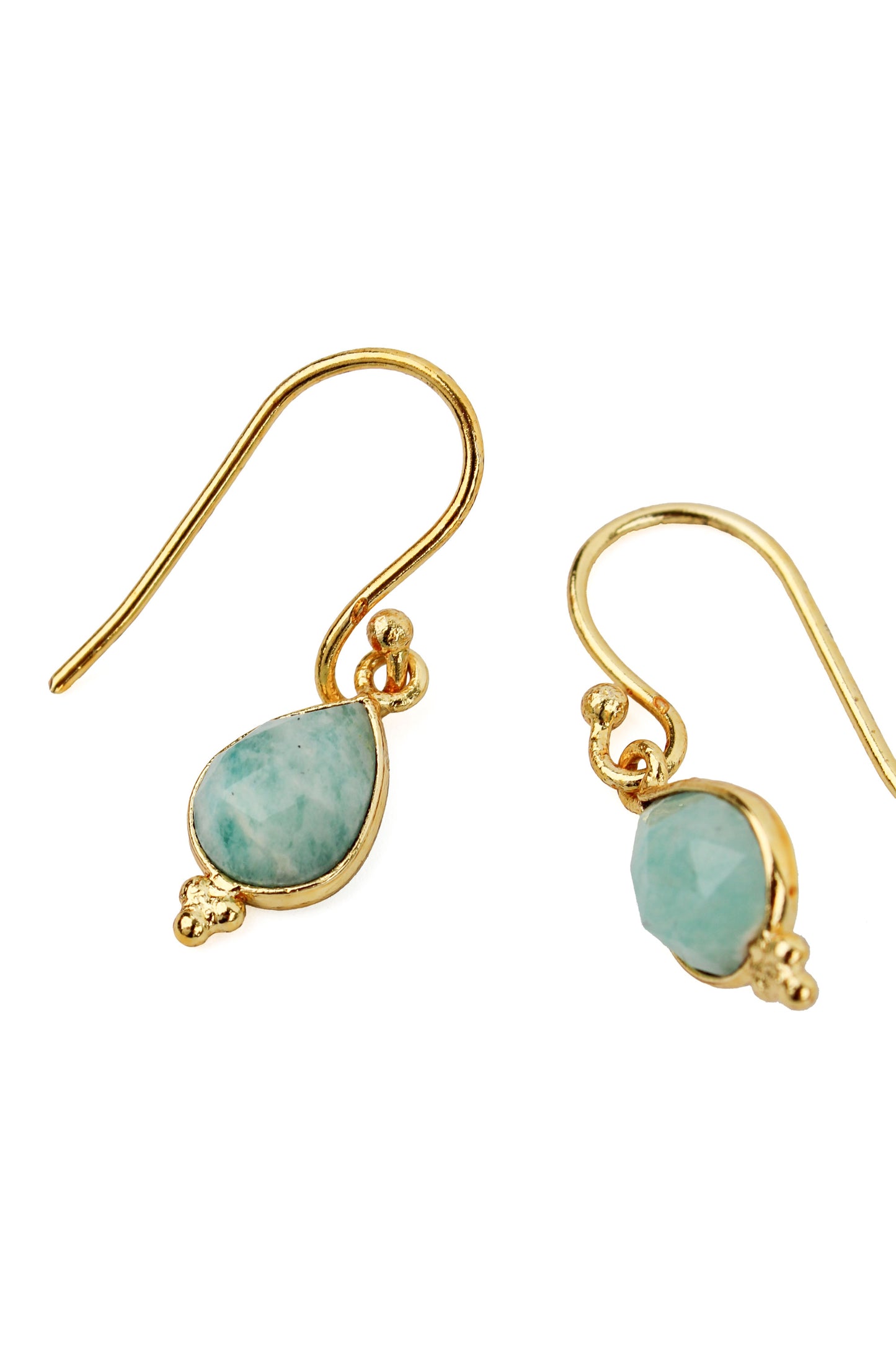 BLUE STONE DROP EARRING