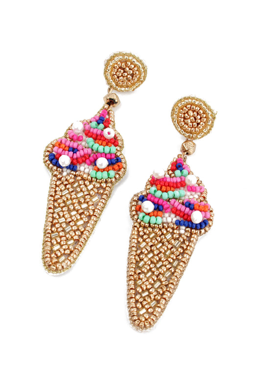 MULTICOLOURED ICE CREAM EARRINGS