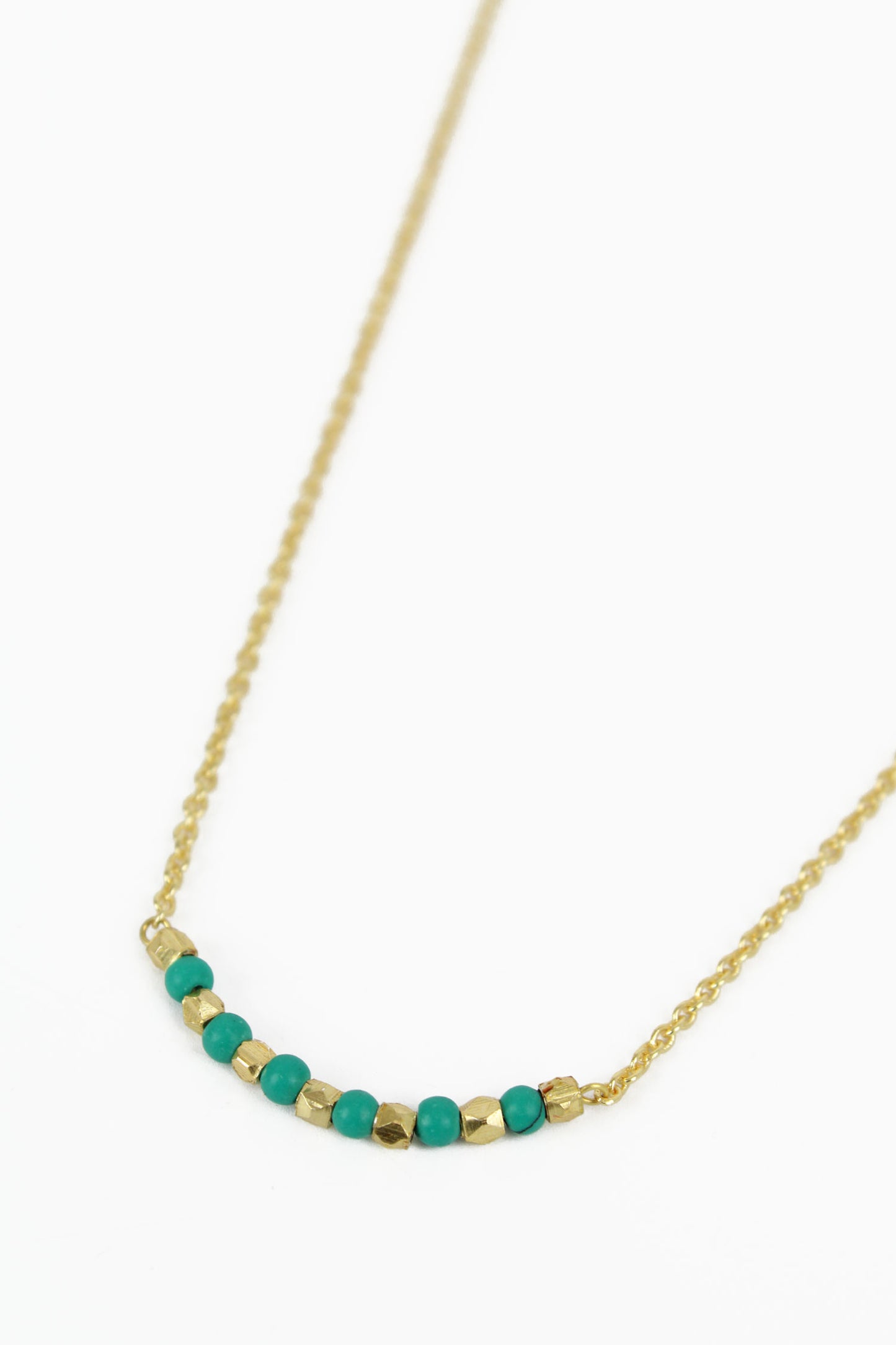 Collier barre semi précieux