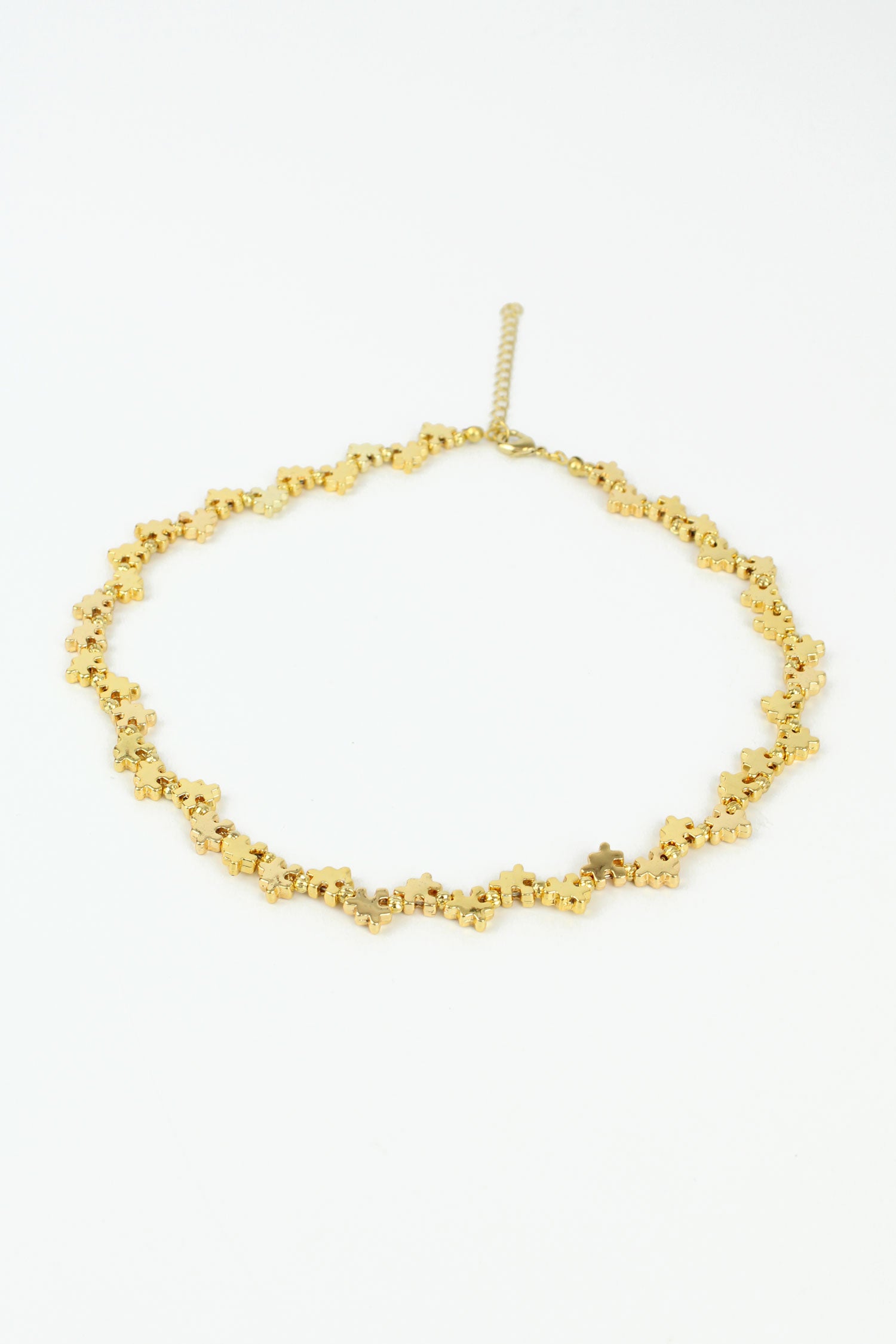 PUZZLE PIECES GOLD NECKLACE (7609661915352)