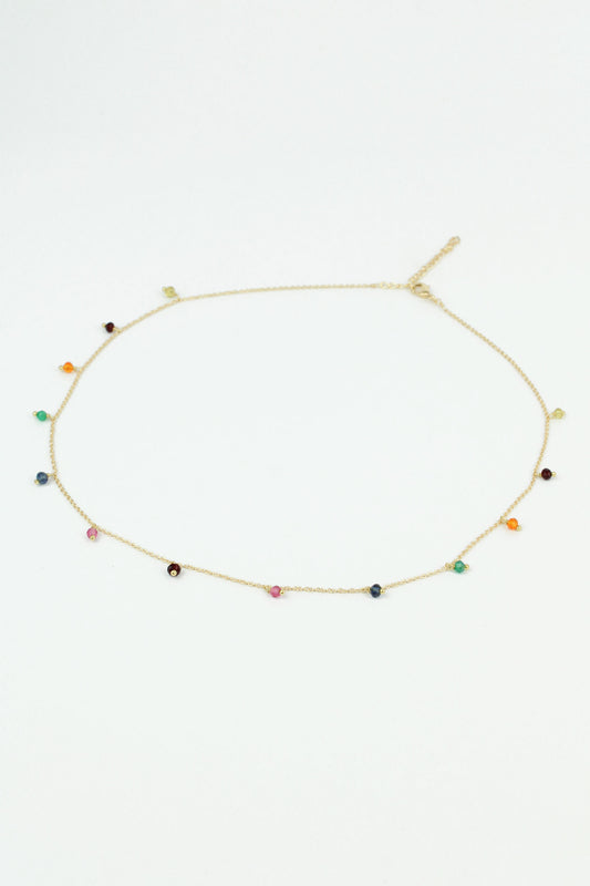 RAINBOW CRYSTAL CHARM NECKLACE (7964842655960)