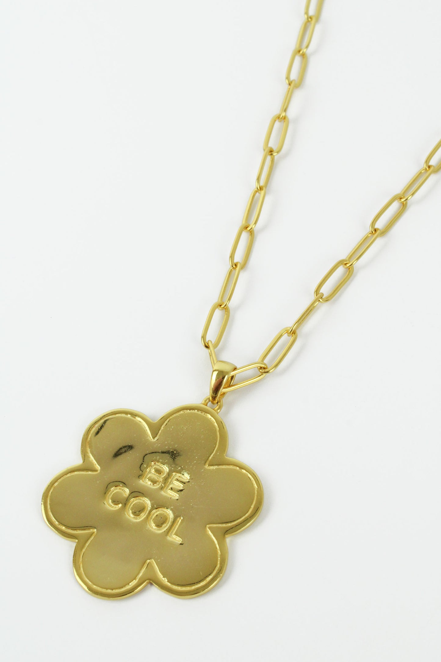 GOLD BE COOL FLOWER LONG NECKLACE (7965652058328)