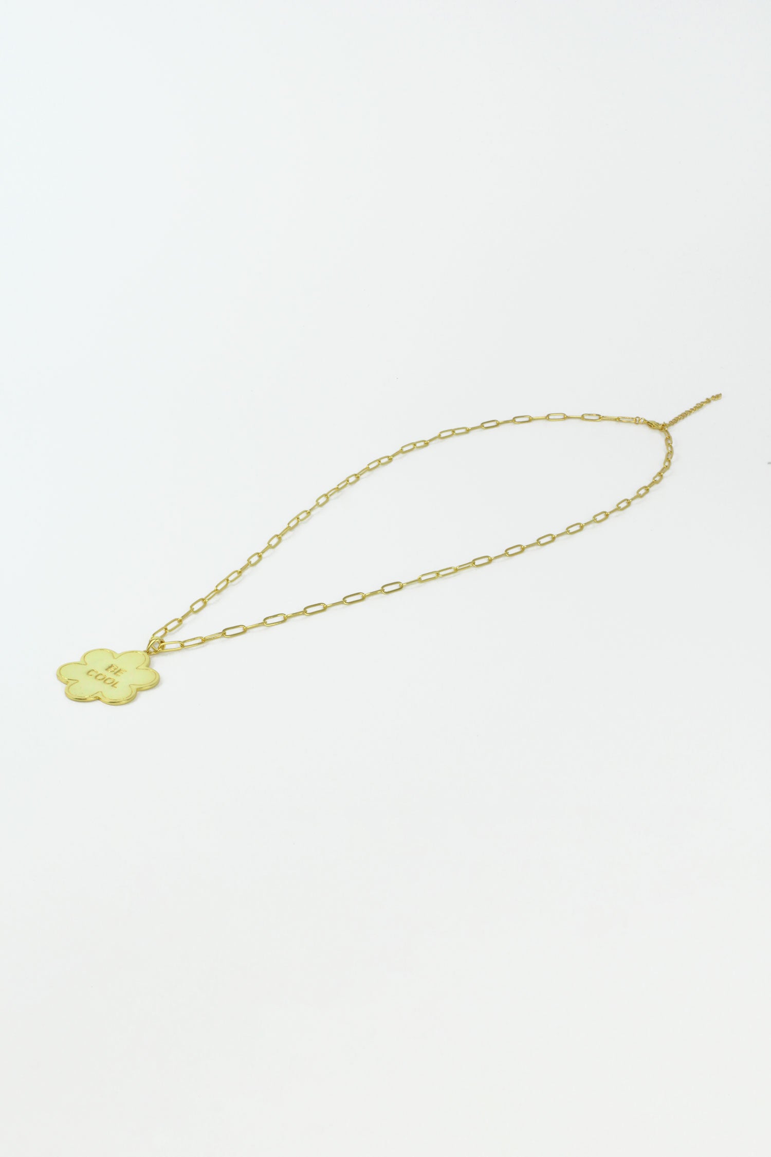 GOLD BE COOL FLOWER LONG NECKLACE (7965652058328)