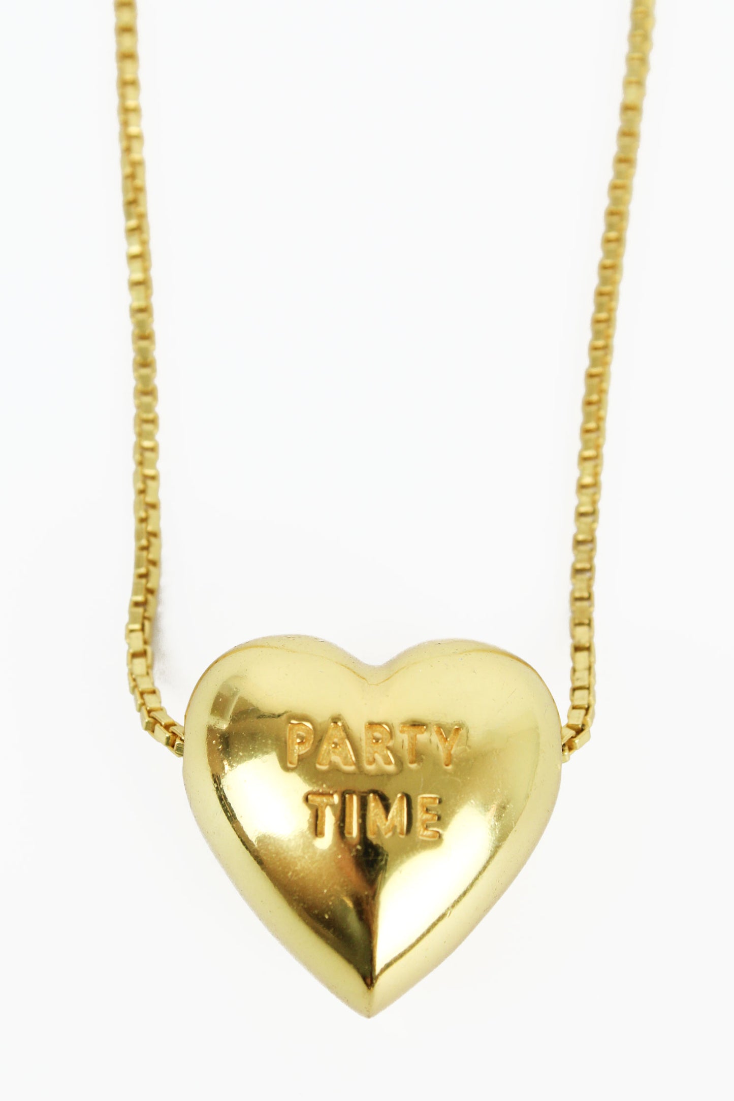 CHUNKY HEART LET'S DANCE/ PARTY TIME NECKLACE (8011146068184)