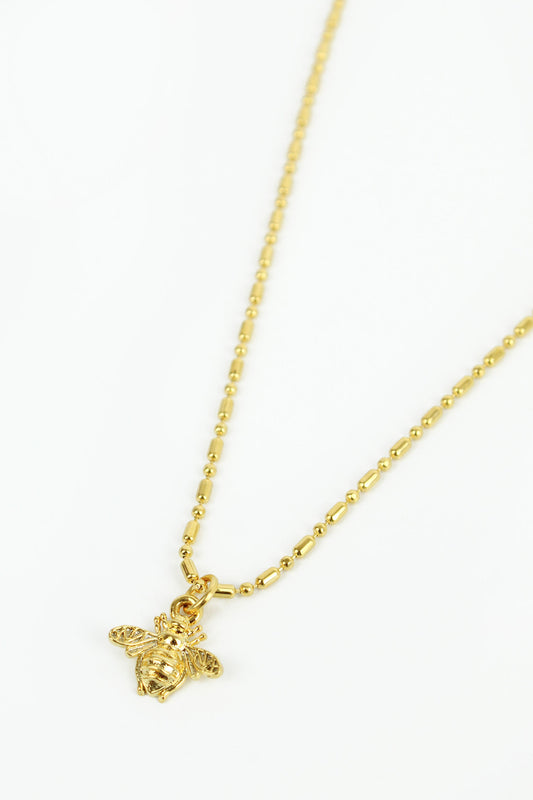 SMALL BEE NECKLACE (8018788614360)