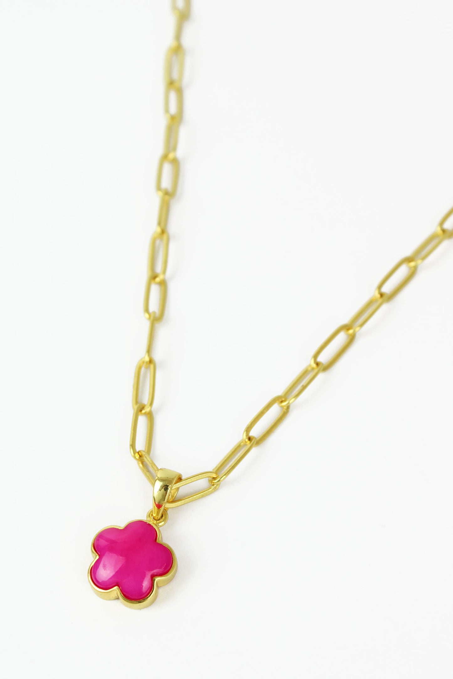 ROSE FLOWER CHARM NECKLACE