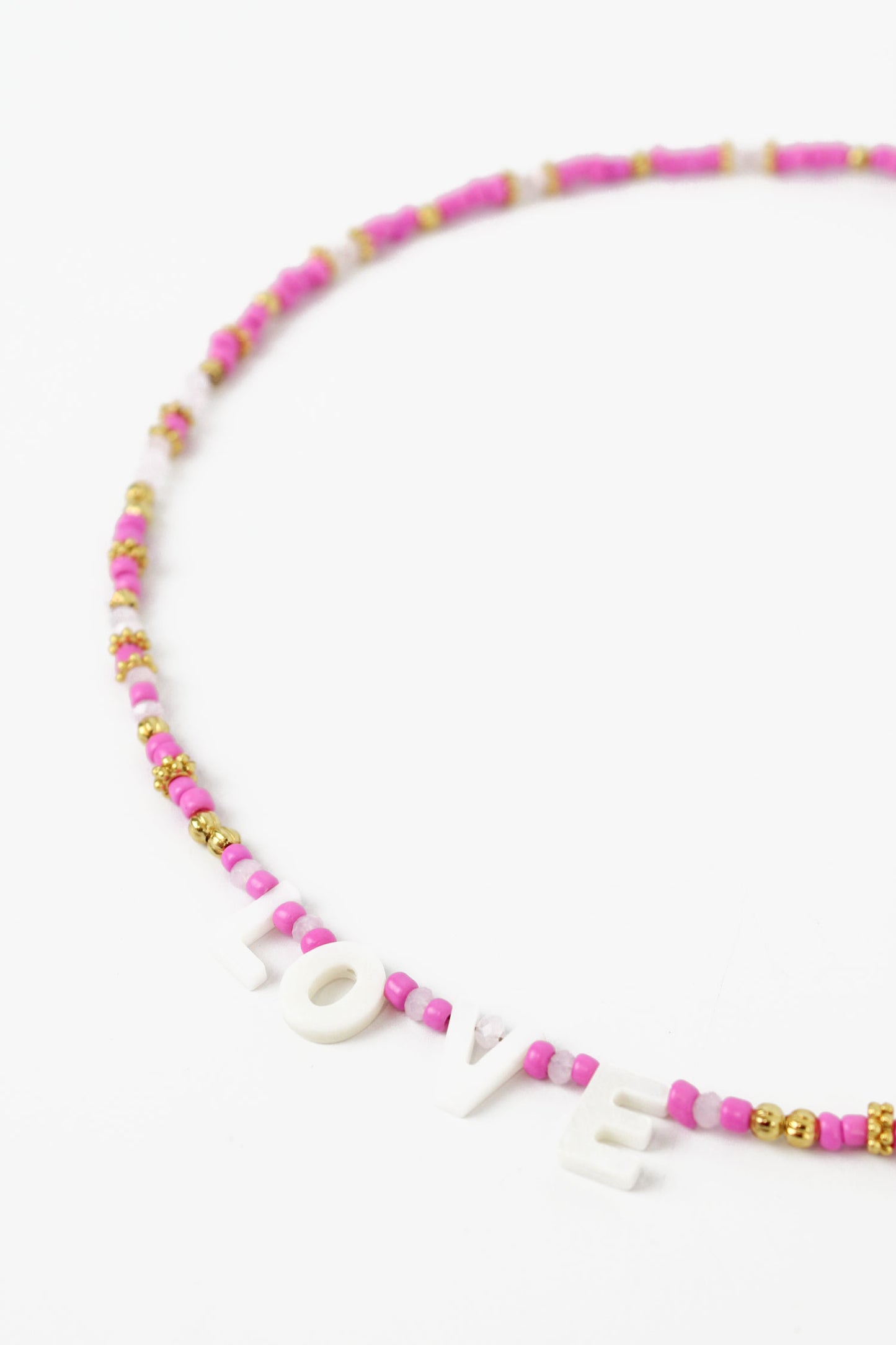 LOVE BEADED NECKLACE (8111731146968)