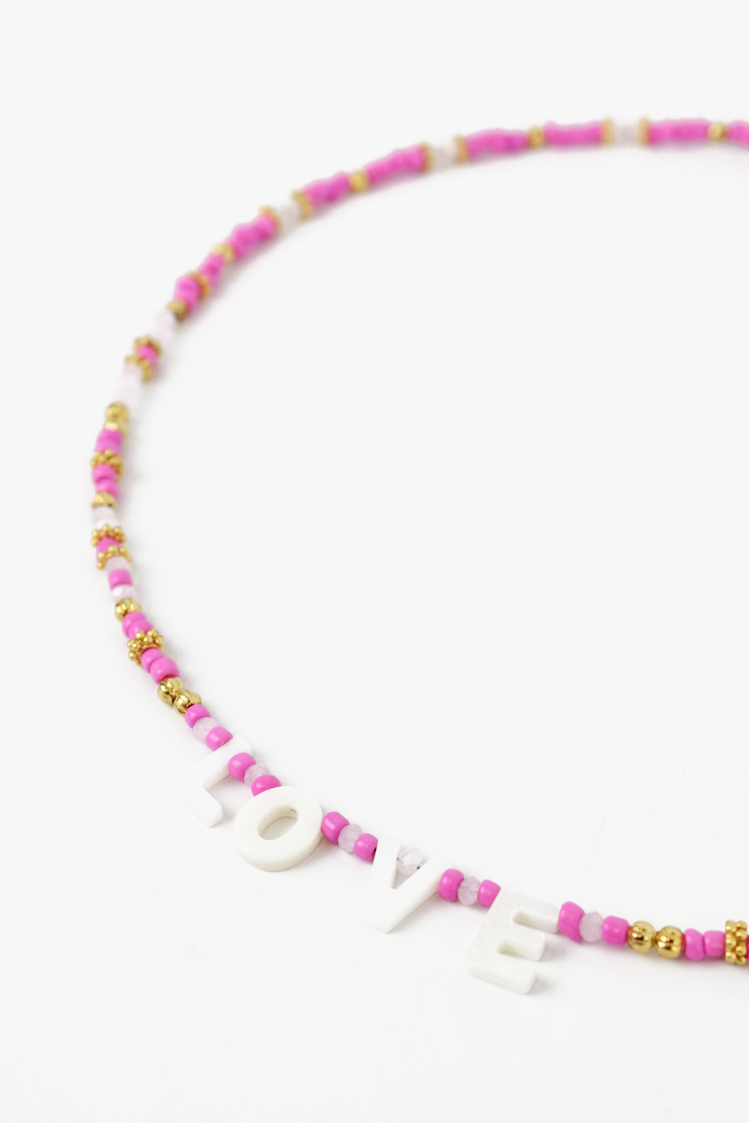 LOVE BEADED NECKLACE (8111731146968)