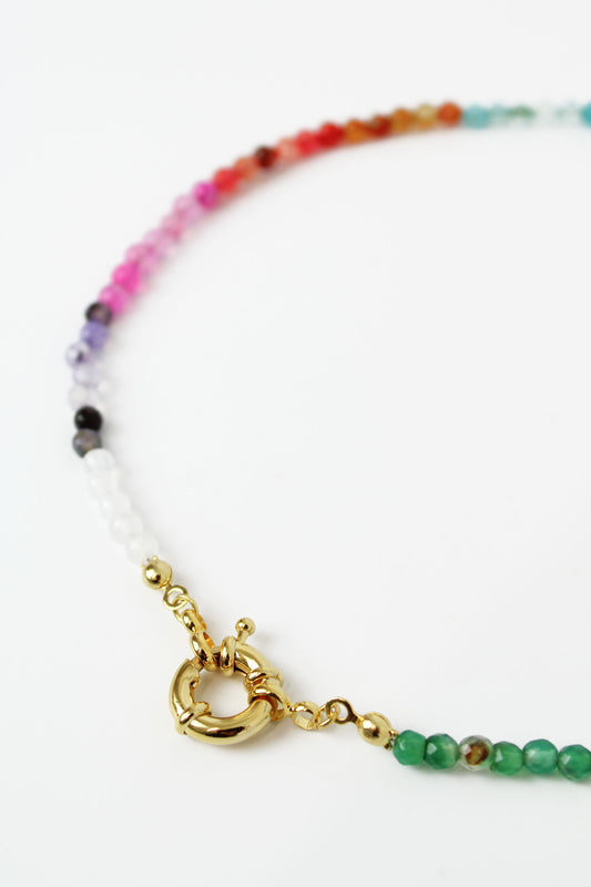 RAINBOW NECKLACE WITH CLASP