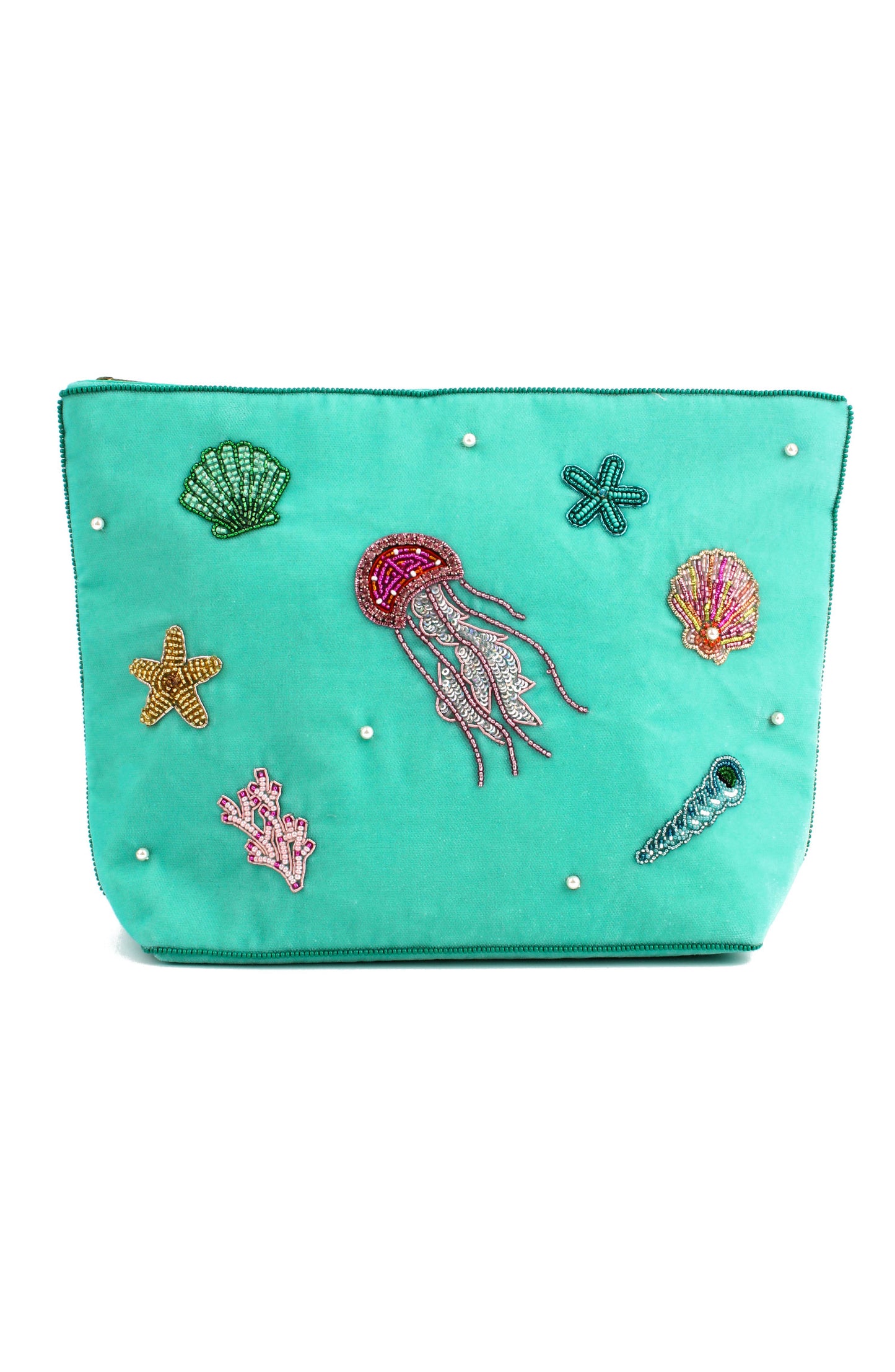 NEW SEA SCENE LARGE POUCH
