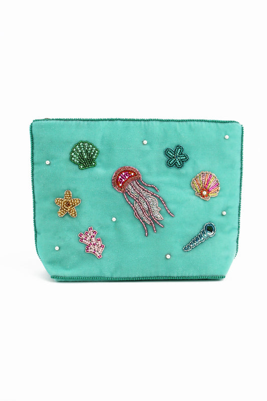 NEW SEA SCENE MEDIUM POUCH