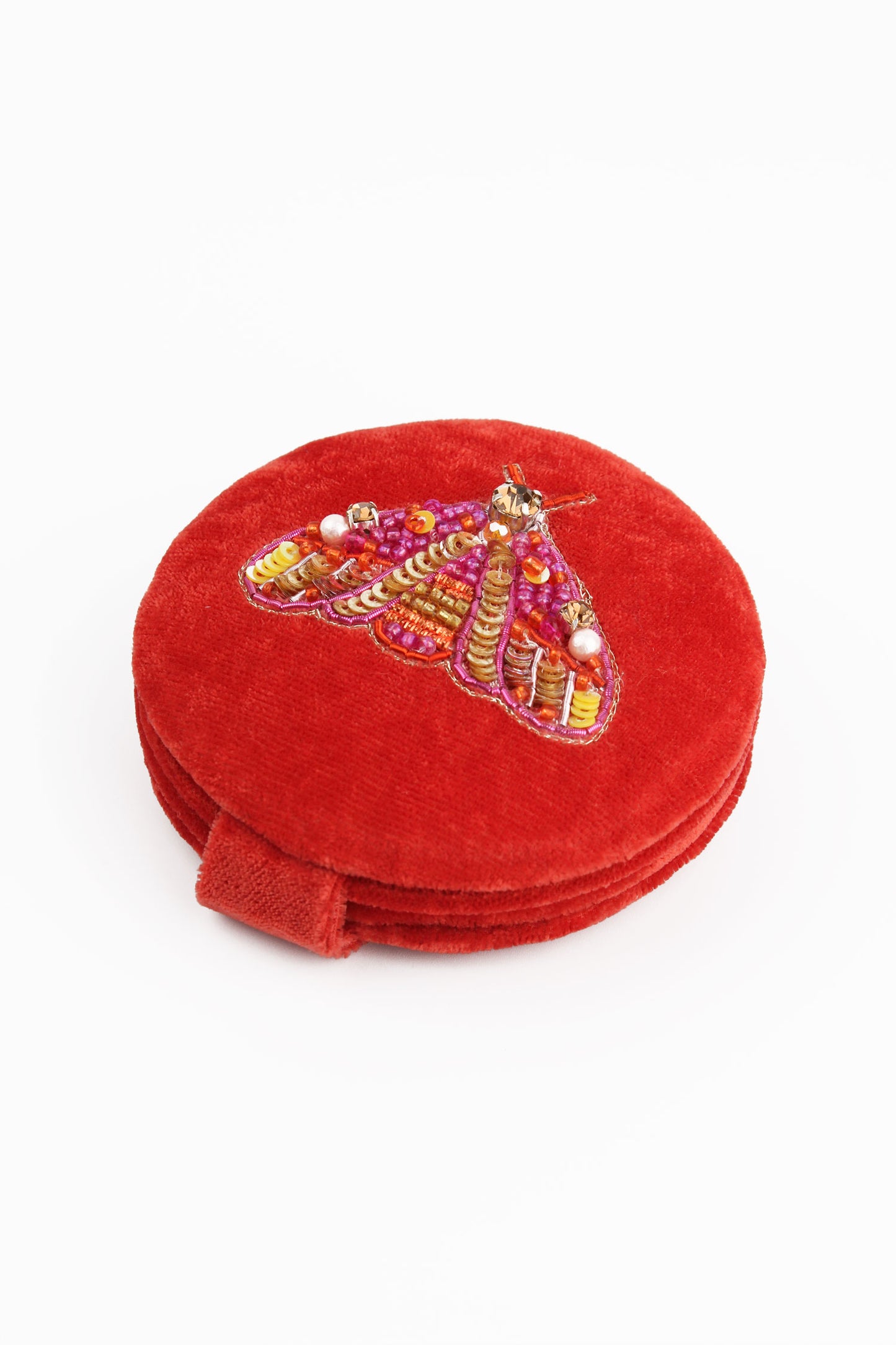 ORANGE MOTH COMPACT MIRROR